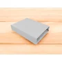 Cearceaf cu elastic, MimiNu, Pentru patut leagan sau patut co-sleeper, Dimensiune 90x40 cm, Din bumbac certificat Oeko Tex Standard 100, Colectia Royal, Grey - 2