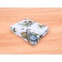 Cearceaf cu elastic, MimiNu, Pentru patut leagan sau patut co-sleeper, Dimensiune 90x40 cm, Din bumbac certificat Oeko Tex Standard 100, Design, Let's Go Blue - 2