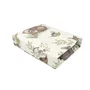 Cearceaf cu elastic, MimiNu, Pentru patut leagan sau patut co-sleeper, Dimensiune 90x40 cm, Din bumbac certificat Oeko Tex Standard 100, Design, Calm Forest Natural - 1
