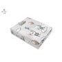 Miminu - Cearceaf cu elastic pentru patut leagan sau patut co-sleeper, Dimensiune 90x40 cm, Din bumbac certificat Oeko Tex Standard 100, Parachutes Olive
