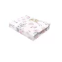 Cearceaf cu elastic, MimiNu, Pentru patut leagan sau patut co-sleeper, Dimensiune 90x40 cm, Din bumbac certificat Oeko Tex Standard 100, Sweet Deer Pink  - 1