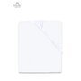MimiNu - Cearceaf Jerse cu elastic, Pentru patut de dimensiunea 120X60 cm, Material certificat Oeko Tex Standard 100, White