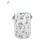 MimiNu - Cos rotund pentru depozitare jucarii, Din bumbac certificat Oeko Tex Standard 100, Cu manere, 50x35 cm, Parachutes Olive - 1