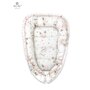 MimiNu - Cosulet bebelus pentru dormit, Baby Cocoon 75x55 cm, Cu volanase, Husa 100% bumbac, Din bumbac certificat Oeko Tex Standard 100, Design, Powdery Pink Ballerina
