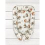 Cosulet bebelus, MimiNu, Pentru dormit, Baby Cocoon 75x55 cm, Husa 100% bumbac, Din bumbac certificat Oeko Tex Standard 100, Design, Time for fun - 2
