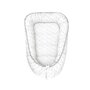 Cosulet bebelus, MimiNu, Pentru dormit, Baby Cocoon 75x55 cm, Husa 100% bumbac, Din bumbac certificat Oeko Tex Standard 100, Mini Gray Stars - 1
