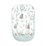 Cosulet bebelus, MimiNu, Pentru dormit, Baby Cocoon 75x55 cm, Husa 100% bumbac, Din bumbac certificat Oeko Tex Standard 100, Lulu Natural