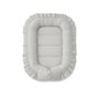 Cosulet bebelus, MimiNu, Pentru dormit, Baby Nest 55 x 75 cm, Cu Volanase, Husa 100% bumbac, Din bumbac certificat Oeko Tex Standard 100, Colectia Royal, Grey