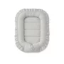 Cosulet bebelus, MimiNu, Pentru dormit, Baby Nest 55 x 75 cm, Cu Volanase, Husa 100% bumbac, Din bumbac certificat Oeko Tex Standard 100, Colectia Royal, Grey