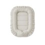 Cosulet bebelus, MimiNu, Pentru dormit, Baby Nest 55 x 75 cm, Cu Volanase, Husa 100% bumbac, Din bumbac certificat Oeko Tex Standard 100, Colectia Royal, Beige - 1