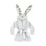 Halat de baie, MimiNu, Cu urechi, 5 - 7 ani, Moale, Cu buzunare, Cu cordon, Din bumbac si thermetective fleece, Materiale certificate Oeko Tex Standard 100, Design, Detective Natural - 1