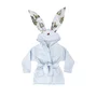 Halat de baie, MimiNu, Cu urechi, 5 - 7 ani, Moale, Cu buzunare, Cu cordon, Din bumbac si thermirates fleece, Materiale certificate Oeko Tex Standard 100, Design, Pirates Blue - 1