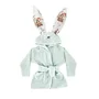 Halat de baie, MimiNu, Cu urechi, 5 - 7 ani, Moale, Cu buzunare, Cu cordon, Din bumbac si thermirates fleece, Materiale certificate Oeko Tex Standard 100, Design, Pirates Natural - 1