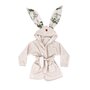 Halat de baie, MimiNu, Cu urechi, 5 - 7 ani, Moale, Cu buzunare, Cu cordon, Din bumbac si thermo fleece, Materiale certificate Oeko Tex Standard 100, Design, Baby Animals - 1