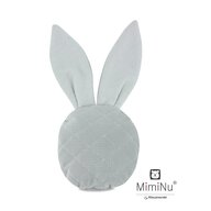 MimiNu - Jucarie din catifea matlasata, Mini Bunny, Grey