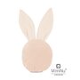 MimiNu - Jucarie zornaitoare din catifea matlasata, Material certificat Oeko Tex Standard 100, Mini Bunny, Magnolia - 1
