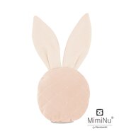 MimiNu - Jucarie din catifea matlasata, Mini Bunny, Magnolia