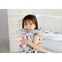 MimiNu - Jucarie zornaitoare din catifea matlasata, Material certificat Oeko Tex Standard 100, Mini Bunny, Pink - 5