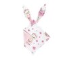 Jucarie textila senzoriala, MimiNu, Moale, Cu doua fete, 30 x 30 cm, Din catifea si bumbac, Materiale certificate Oeko Tex Standard 100, Design, Pink Ballerina - 1
