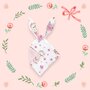 Jucarie textila senzoriala, MimiNu, Moale, Cu doua fete, 30 x 30 cm, Din catifea si bumbac, Materiale certificate Oeko Tex Standard 100, Design, Pink Ballerina - 3
