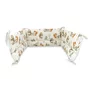Lenjerie patut cu 3 piese, MimiNu, Pentru patut 120x60 cm, Cu protectie laterala, Din bumbac certificat Oeko Tex Standard 100, Design, Time for fun - 5