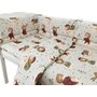 Lenjerie patut cu 3 piese, MimiNu, Pentru patut 120x60 cm, Cu protectie laterala, Din bumbac certificat Oeko Tex Standard 100, Teddy Bear On Moon - 3