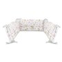 Lenjerie patut cu 3 piese, MimiNu, Pentru patut 120x60 cm, Cu protectie laterala, Din bumbac certificat Oeko Tex Standard 100, Sweet Deer Pink - 5