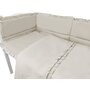 Lenjerie patut cu 3 piese, MimiNu, Pentru patut 120x60 cm, Cu volanase, Cu protectie laterala, Din bumbac certificat Oeko Tex Standard 100, Colectia Royal, Beige - 3