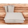 Lenjerie patut cu 3 piese, MimiNu, Pentru patut 120x60 cm, Cu volanase, Cu protectie laterala, Din bumbac certificat Oeko Tex Standard 100, Colectia Royal, Beige - 2