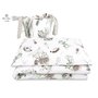 MimiNu - Lenjerie patut cu 4 piese, Cu doua protectii laterale, Din bumbac certificat Oeko Tex Standard 100, Pentru patut 120x60 cm, Australian Animals Beige - 2