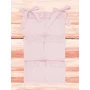 Organizator pentru patut, MimiNu, Din bumbac certificat Oeko Tex Standard 100, Cu 6 compartimente, Doua panglici, 70x40 cm, Cu volanase, Colectia Royal Powder Pink - 2