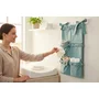 Organizator pentru patut, MimiNu, Din bumbac, Cu 6 compartimente, Doua panglici, 70x40 cm, Cu volanase, Colectia Royal, Nepal Green - 2