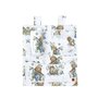 Organizator pentru patut si leagan, MimiNu, Din bumbac certificat Oeko Tex Standard 100, 3 compartimente, 53x46 cm, Design, Let's Go Blue - 1