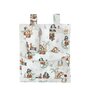 Organizator pentru patut si leagan, MimiNu, Din bumbac certificat Oeko Tex Standard 100, 3 compartimente, 53x46 cm, Design, Pirates Natural - 1