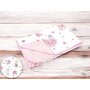 Paturica moale, MimiNu, Cu doua fete, Dimensiune 75x100 cm, Din bumbac certificat Oeko Tex Standard 100, Design, Pink Ballerina - 2