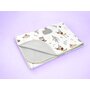 Paturica moale, MimiNu, Cu doua fete, Dimensiune 75x100 cm, Din bumbac certificat Oeko Tex Standard 100, Forest Friends Beige - 2