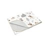 Paturica moale, MimiNu, Cu doua fete, Dimensiune 75x100 cm, Din bumbac certificat Oeko Tex Standard 100, Forest Friends Beige - 1