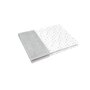 Paturica pufoasa, MimiNu, Cu doua fete, Dimensiune 75x100 cm, Din tesatura de catifea si bumbac, Materiale certificate Oeko Tex Standard 100, Mini Gray Stars - 1