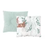 Perna bebelus, MimiNu, Profilata, Cu doua fete, Cu functie anti-soc, Pufoasa, Din catifea si bumbac, Materiale certificate Oeko Tex Standard 100, 23x26 cm, Velvet Lulu Natural - 1