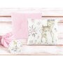 Perna bebelus, MimiNu, Profilata, Cu doua fete, Cu functie anti-soc, Pufoasa, Din catifea si bumbac, Materiale certificate Oeko Tex Standard 100, 23x26 cm, Velvet Sweet Deer/Pink - 3