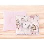 Perna bebelus, MimiNu, Profilata, Cu doua fete, Cu functie anti-soc, Pufoasa, Din catifea si bumbac, Materiale certificate Oeko Tex Standard 100, 23x26 cm, Velvet Little Ballerina Pink - 2