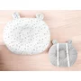 Perna bebelusi, MimiNu, Ursulet, Multifunctionala, Cu doua fete, Tesatura pufoasa minky si bumbac, Materiale certificate Oeko Tex Standard 100, Minky Mini Gray Stars - 2
