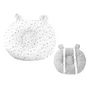 Perna bebelusi, MimiNu, Ursulet, Multifunctionala, Cu doua fete, Tesatura pufoasa minky si bumbac, Materiale certificate Oeko Tex Standard 100, Minky Mini Gray Stars - 1