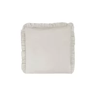 Perna clasica de dormit, MimiNu, Cu husa detasabila cu fermoar, Din bumbac certificat Oeko Tex Standard 100, 40x40 cm, Colectia Royal, Beige