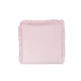 Perna clasica de dormit, MimiNu, Cu husa detasabila cu fermoar, Din bumbac certificat Oeko Tex Standard 100, 40x40 cm, Colectia Royal, Powder Pink