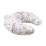 Perna pentru alaptat, MimiNu, Din bumbac certificat Oeko Tex Standard 100, Cu husa detasabila, Cu fermoar securizat, Circumferinta 155 cm, Sweet Deer Pink - 1