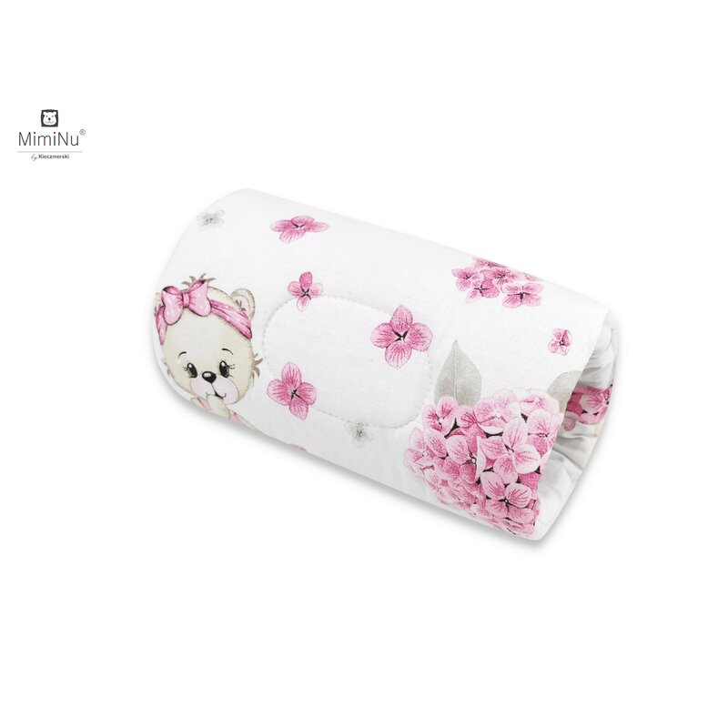 Miminu - perna pentru alaptat tip manson, din bumbac certificat oeko tex standard 100, 25 cm, design, pink ballerina