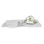 Prosop cu gluga, MimiNu, Mare, Dimensiune 100x100 cm, Din bumbac si thermo fleece, Materiale certificate Oeko Tex Standard 100, Design, Detective Natural
