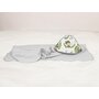 Prosop cu gluga, MimiNu, Mare, Dimensiune 100x100 cm, Din bumbac si thermo fleece, Materiale certificate Oeko Tex Standard 100, Design, Detective Natural - 2