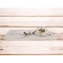Prosop cu gluga, MimiNu, Mare, Dimensiune 100x100 cm, Din bumbac si thermo fleece, Materiale certificate Oeko Tex Standard 100, Teddy Bear On Moon - 2